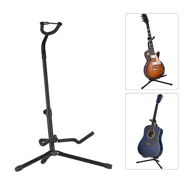 Support de plancher de guitare en métal support de trépied d'instrument de  musique pour basse de guitare électrique acoustique 