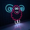 thumbnail image 2 of Glowneon Sheep Neon Sign, Animal Led Wall Decor, Kidroom Decor, 2 of 4