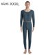 thumbnail image 2 of Conjunto de ropa interior térmica para hombre, calzoncillos largos con forro polar suave, capa base superior e inferior cálidas para el invierno, azul, 2 of 6