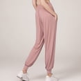 thumbnail image 3 of SWSMCLT Women's Lightweight Pants Yoga Pants Athletic Sweatpants Soft Drawstring Jogging Stretch Pink Small, 3 of 4