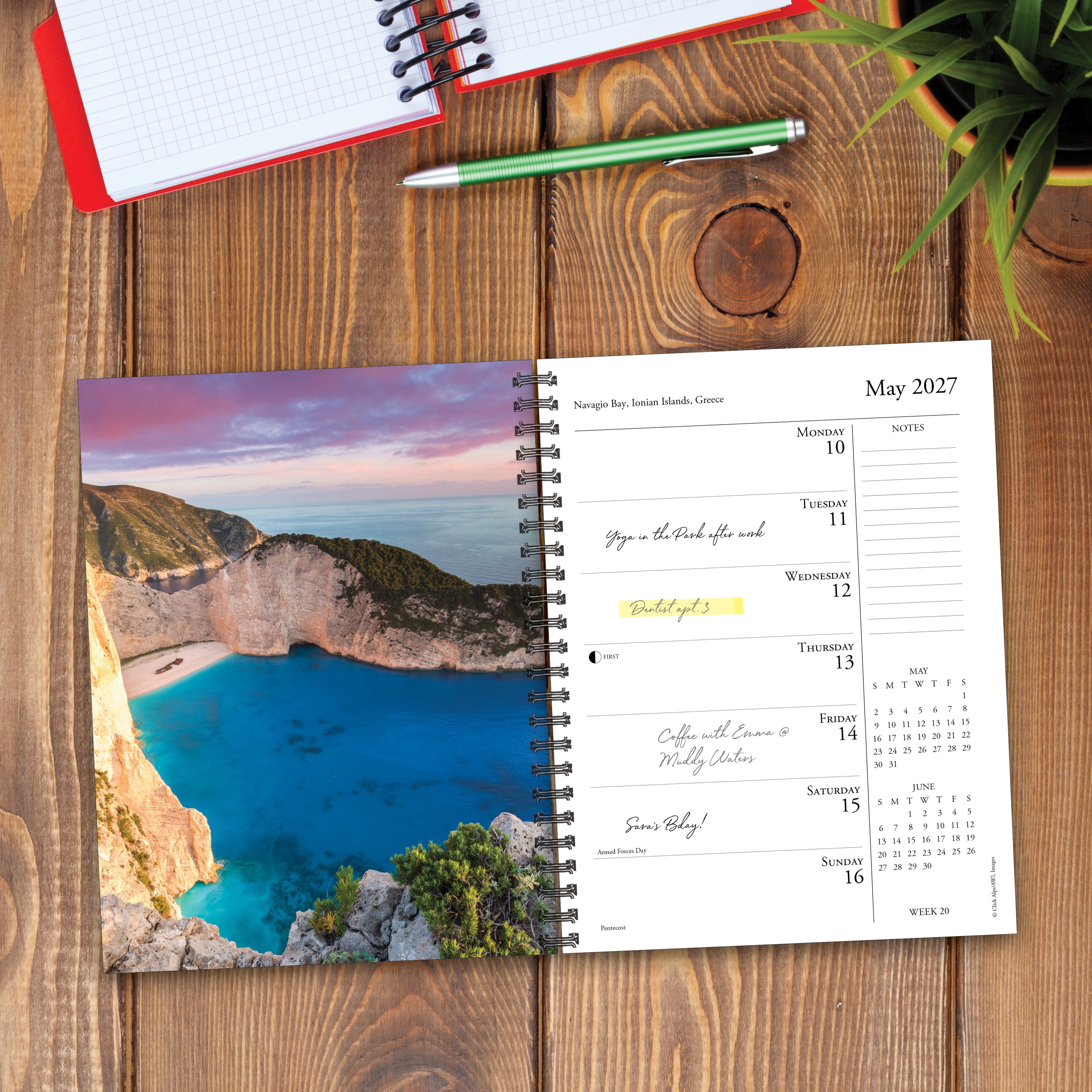 Willow Creek Press, Ah, The Beach! 2027 Engagement Calendar