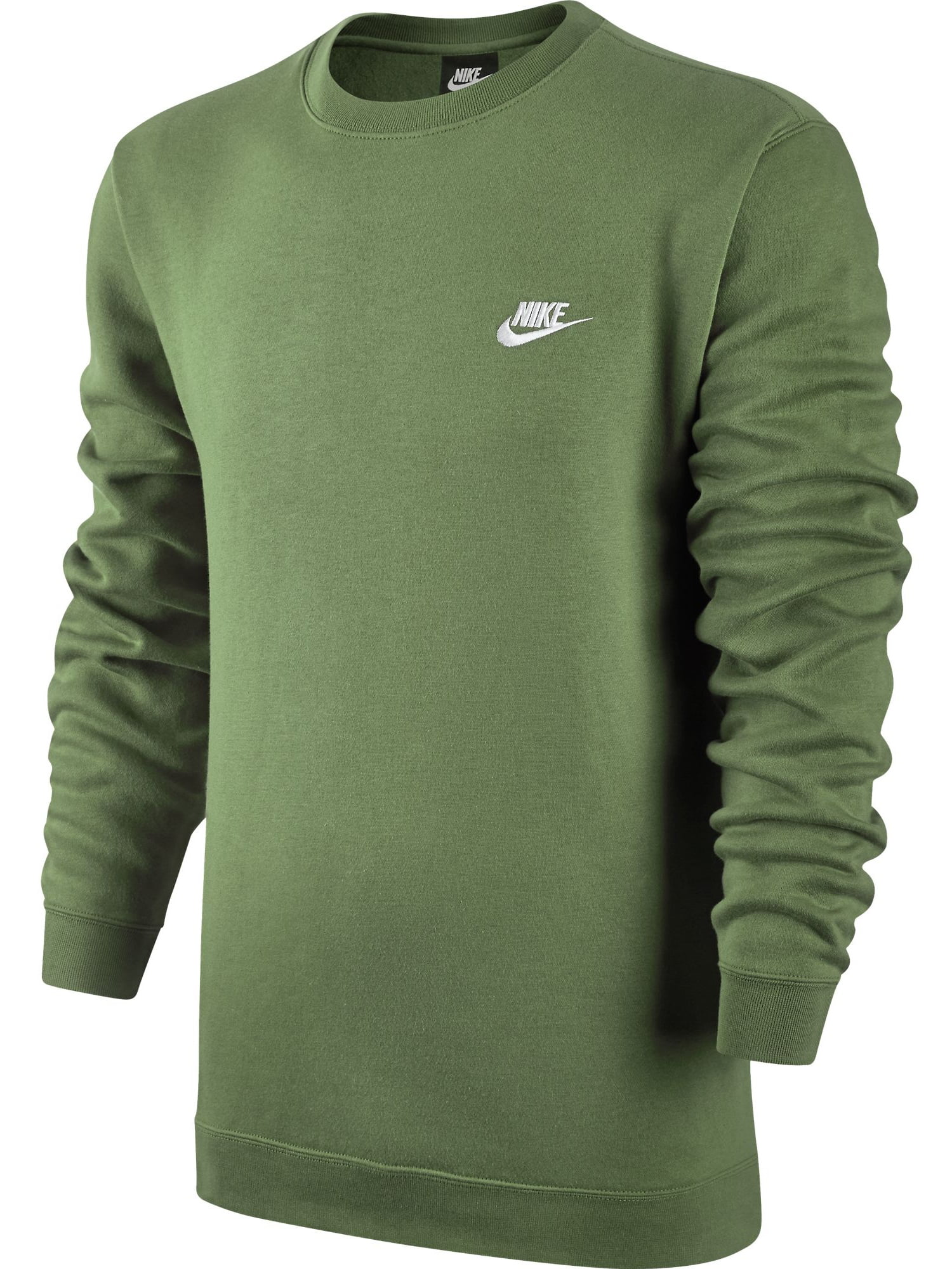 Nike NSW Club Fleece Crew Neck Men's Sweatshirt Green/White 804340-387 ...