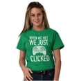 thumbnail image 4 of Just Clicked Funny Video Gamer Nerd Plus Size Crewneck Graphic Tee Shirt Brisco Brands 3X, 4 of 5
