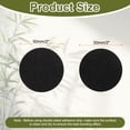 thumbnail image 2 of Uxcell 36set Hook and Loop Strips with Adhesive 2" Round Double Sided Hook and Loop Tape Nylon Self Sticky Fastener, Black, 2 of 6