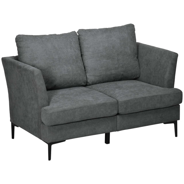 HOMCOM Canapé d'Amour 54 Pouces pour Chambre, Meubles Modernes