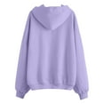 thumbnail image 4 of Wamejoo Zipper Hoodies for Women Oversized Fall Fashion 2025 Casual Winter Jackets Trendy Hooded Zip up Sweatshirt Clothes (Light Purple, S), 4 of 4