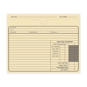 Classic Professional Manila File Folder / 50 Preprinted Job Folders / 10" x 12" Fill In Task Cost Tracking File Jacket Folders / Project Progress Tracker / Made In The USA