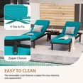 thumbnail image 5 of 80 x 26 x 3 Waterproof Outdoor Chaise Lounge Cushion for Patio Lounge Chair Cushion Replacement, Set of 2, Turquoise Blue, 5 of 8