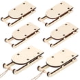 thumbnail image 1 of SHISUYAN 6pcs Mini Sleighs Miniature Wooden Mini Sleighs Kit Tabletop Wood Sleighs, 1 of 8