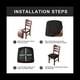 thumbnail image 5 of Fundas de Asiento de Silla Jacquard EláSticas, Lavables y ExtraíBles, Fundas Antipolvo para Sillas de Comedor, Fundas para Cojines de Asiento, 5 of 6