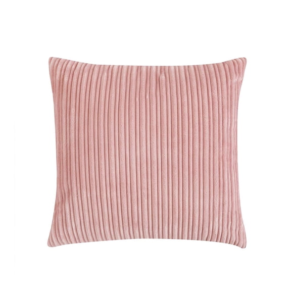 Videri Home 20"x20" Pale Pink Velvet Decorative Throw Pillow Covers, Classic for Family Room(2 Pack)