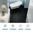 thumbnail image 3 of 60 PCS Interlocking Deck Tiles 12" x 12", Plastic Patio Tiles Outdoor Flooring Deck Tiles, Waterproof Outdoor All Weather, Floor Tiles for Balcony Backyard Porch Indoor Outdoor, Black(Rosette Pattern), 3 of 11