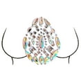 thumbnail image 1 of WREESH Exquisite Acrylic Chest Sticker Diamond Art Carnival Party Chest Decoration, 1 of 1