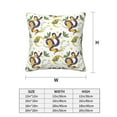 thumbnail image 2 of Throw Pillow Covers, Cartoon Cute Snake Plant Soft Square Pillow Cases with Invisible Zipper for Couch Bed Sofa, Farmhouse Fall Home Decor, 2 of 7