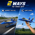 thumbnail image 6 of JoyStone F18 RC Plane for Kids, 2.4GHz Remote Control Fighter Jet with 6-Axis Gyro, LED Lights, 2 Batteries, Easy to Fly Airplane Toy for Adults, 6 of 9