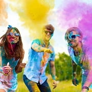 Color Blaze 25 Holi Color Powder Packets - 75 g Each - Pink, Red, Orange, Yellow, Green, Teal, Blue, Purple - For Toss, Rangoli, Fun Run, War, Party & Festival
