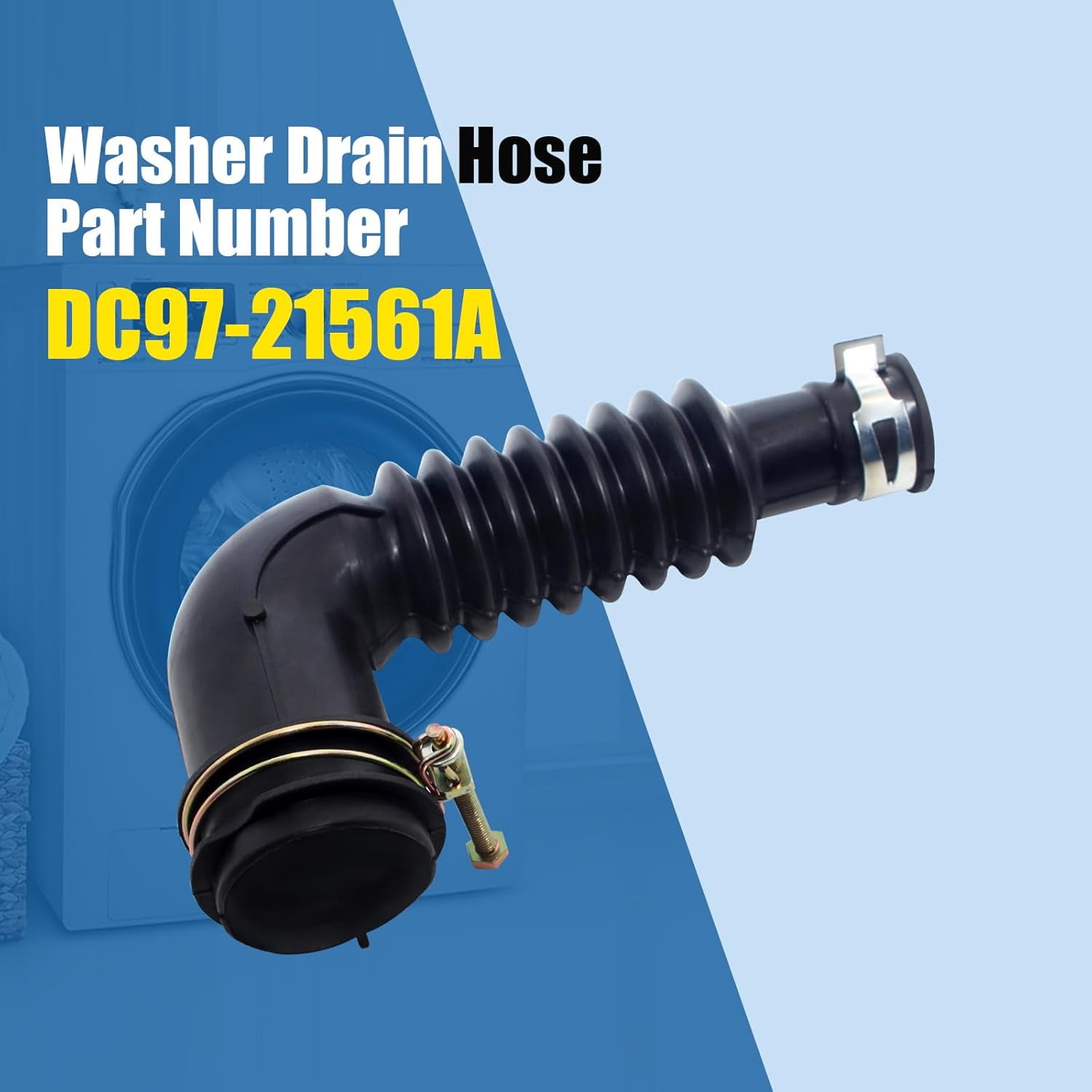 Aniceparthy DC97-21561A Washer Drain Hose Replacement for Samsung Washing Machine,Washer Tub to Pump Hose Drain Assembly