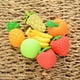 thumbnail image 4 of Juego de borradores de lápices y juguetes Clayees, 72 unidades, surtido de frutas y verduras, 4 of 7