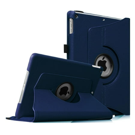 iPad mini 3 / iPad mini 2 / iPad mini Rotating Case - Fintie Multi-Angle Stand Smart Cover with Auto Sleep/Wake, Navy