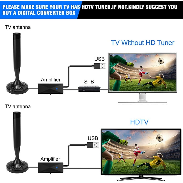 television booster box Amazon.com: K HD Strongest Tv Antenna with Amplifier Signal Booster/36ft  Coax Cable : Electronics