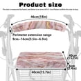 thumbnail image 6 of HELLHERO Marble Pattern Seat Back Covers Rollator Walker Cover & Anti-Slip Cover with Easy to Use for The Elderly, Pink, 6 of 7