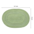 thumbnail image 3 of Unique Bargains Farmhouse Placemats Oval Placemats for Dining Table 6pk Green 19.7x14Inch, 3 of 6
