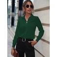thumbnail image 1 of Chic Lapel Top Sleek Women Slim-Fit Shirt Long Sleeves Perfect for Spring/Fall Wear, 1 of 19