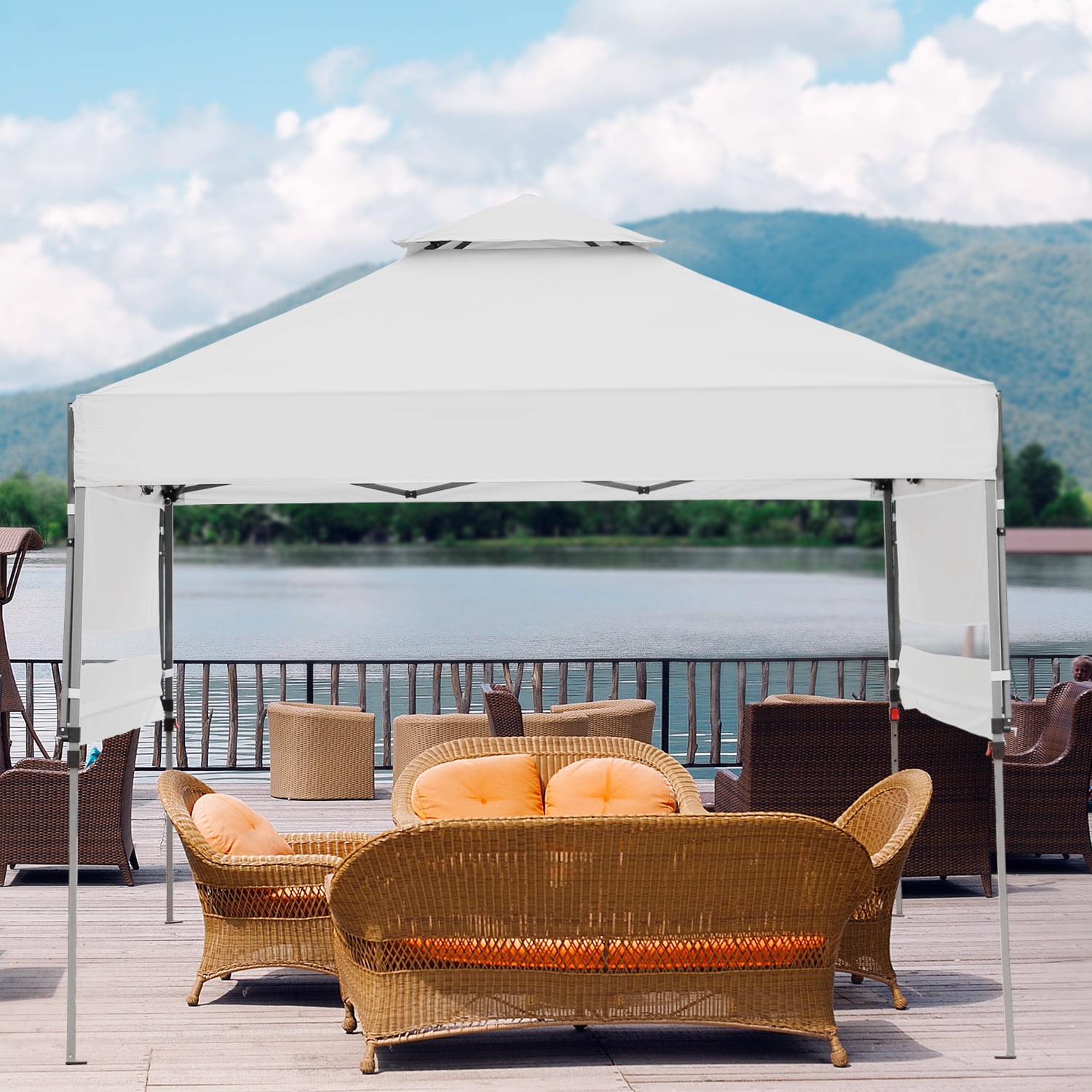 Buy Ainfox 10x17 Ft 2Tier Pop Up Canopy Tent, Instant Canopy Shelter