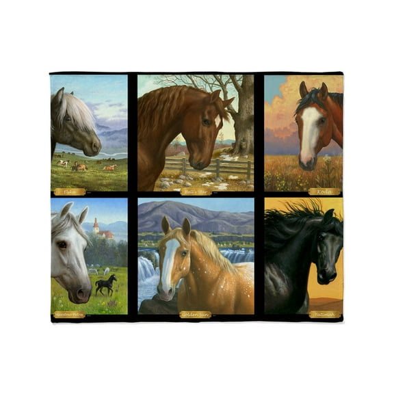 CafePress - HORSE DIARIES POSTER Throw Blanket - Soft Fleece Throw Blanket, 50"x60" for All Ages