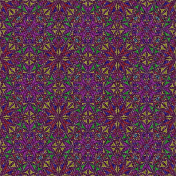 Ahgly Company Indoor Square Patterned Mauve Taupe Purple Abstract Area Rugs, 3' Square
