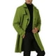 thumbnail image 4 of Abrigo Trench Chic de Invierno para Hombre, Doble Botonadura, Solapa Formal, Largo, Color Verde Oliva, 4 of 6