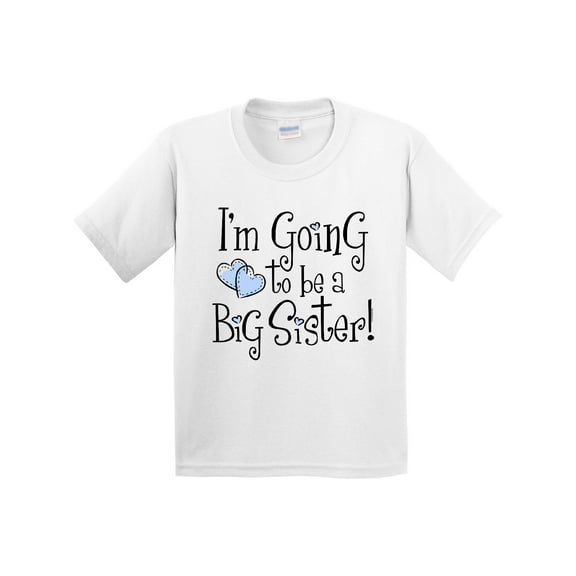 Inktastic Heart New Big Sister Youth T-Shirt