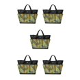 thumbnail image 2 of Ruiboury Sac à Outils en Tissu Durable Multi-Poches pour Rangement d'Outils de Jardinage Sac de Rangement d'Outils Noir+jaune Fleur 5ensemble, 2 of 6