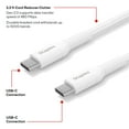 thumbnail image 4 of Staples TECH USB-C to USB-C Charging Cable 3.3 ft. 480 Mbps White (ST62334), 4 of 7