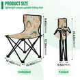 thumbnail image 3 of BZSMCE Camping Chairs Modern Sunny Daydreams Pattern Folding chair, 3 of 8