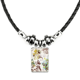 thumbnail image 1 of plantas de flor colorido arte en grano collar a mano colgante de cuerda de cuero Unbranded M, 1 of 3
