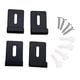 thumbnail image 4 of 4 Piezas Clips de Espejo de Acero Inoxidable Perfecl Montaje en Pared Inoxidable Negro, 4 of 8