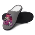 thumbnail image 4 of Invader Zim Gir Planet Fuzzy Cotton Slippers For Mens Winter Cotton Lightweight Anti-slip Rubber Sole Slippers House Open Back Slippers Closed Toe Slippers, 4 of 9