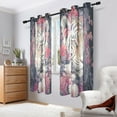thumbnail image 7 of BZSMCE Window Curtain Panels Fashion Regal Bloom Printed 63x42in/63x52in, 7 of 7