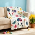 thumbnail image 6 of Vggrvlo Easter Blanket Easter Eggs Flowers PV Plush Throw Blanket for Sofa Lightweight Soft and Warm Throws Blankets for Ki-ds Adults 40"x50", 6 of 6