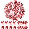 thumbnail image 1 of 24 piezas de decoración de caramelos navideños, adorno de piruleta navideña, adornos colgantes de árbol de Navidad rojo y blanco, colgante acrílico de caramelo en forma de remolino, 1 of 5