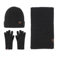 thumbnail image 1 of Gorro de punto de invierno, gorro, bufanda larga, guantes con pantalla táctil, conjunto de gorro de calavera, guantes más cálidos para el cuello, 1 of 5