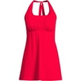 thumbnail image 3 of Lands' End Women's Square Neck Halter Swim Dress One Piece Swimsuit, 3 of 4
