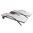 thumbnail image 3 of vidaXL Chaises Longues avec Table en Rotin Synthétique Brun, 3 of 4