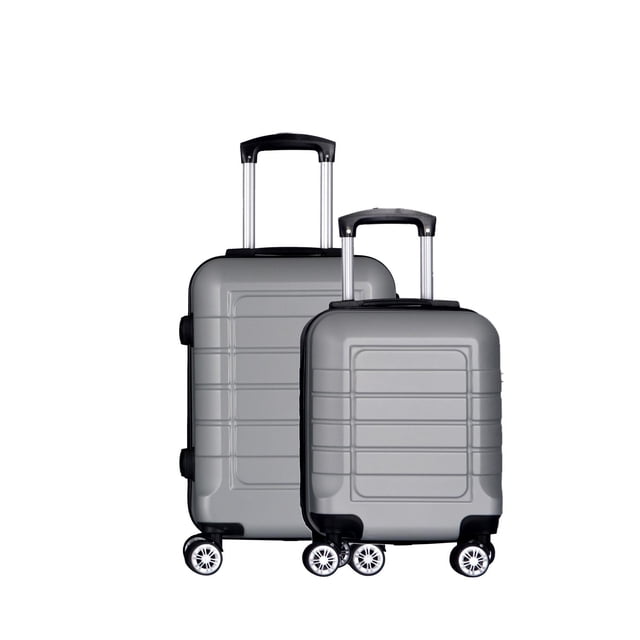 Check In - Set 2 Maletas de Viaje, Capacidad de 8 kg y 20 kg gris Unitalla