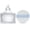Yurt-Clear, variant on Ultra Soft Powder Puff and Container 3.3" High Density Velvet Dusting Washable Reusable Powder Puff,Bathroom Dressing Table Cotton Swab Storage Jar(Clear)
