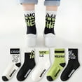 thumbnail image 4 of TELOLY 2026 New 5 Pairs Boys Socks Letter Print Athletic Socks for Boy Cute Gifts for Kids Size 12 Years-16 Years for Sports,School,Casual Wear,Daily Use,Running,Active Wear,Outdoor Activities, 4 of 7