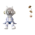 thumbnail image 1 of Escultura De Hoja De Astronauta Nórdico, Figura Creativa De Metal, Estatua Abstracta, Adorno Para Estantería, Mesa, Sala De Estar, Entrada, Decoración Del Hogar, 1 of 8