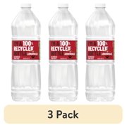 (3 pack) Arrowhead Mountain Spring Water, 1 Liter, Single Plastic Bottle