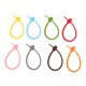 thumbnail image 2 of Clip de Bolsa de Lazos de Silicona Coloridos de 80 Piezas, Correas de Cable, Lazo de Pan, Lazo de Goma Reutilizable, Lazos de Silicona Multiusos, 2 of 9